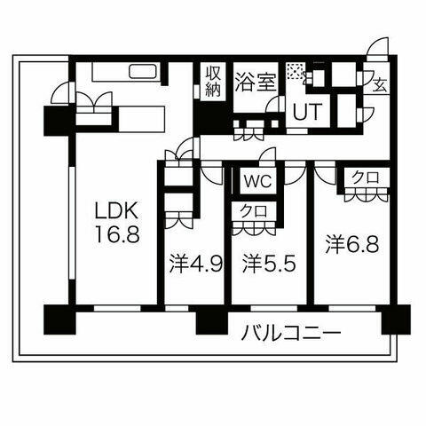 同じ建物の物件間取り写真 - ID:228045567519