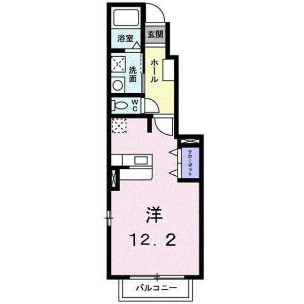 熊本県熊本市中央区東子飼町(賃貸アパート1R・1階・32.90㎡)の写真 その2