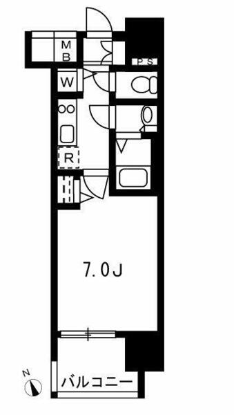 メインステージ名古屋ノースマーク 805｜愛知県名古屋市西区幅下２丁目(賃貸マンション1K・8階・23.53㎡)の写真 その2