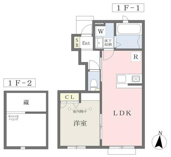 グレイスガーデン 105｜千葉県千葉市緑区あすみが丘１丁目(賃貸アパート1LDK・1階・37.26㎡)の写真 その2