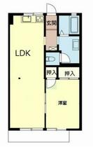 草川ハイツⅢ 0102 ｜ 滋賀県大津市大萱４丁目（賃貸アパート1LDK・1階・44.30㎡） その2