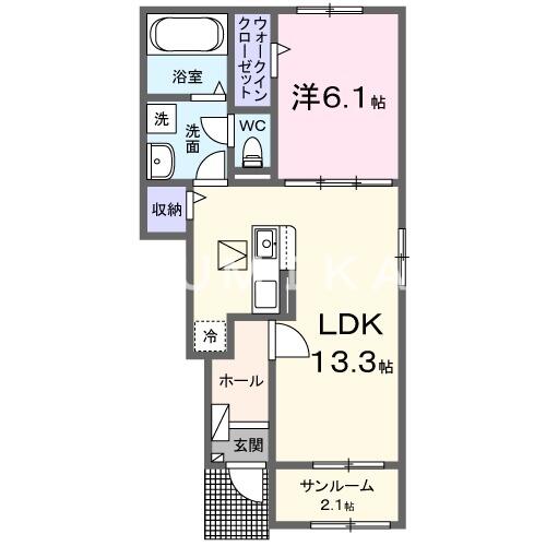 同じ建物の物件間取り写真 - ID:233019694327