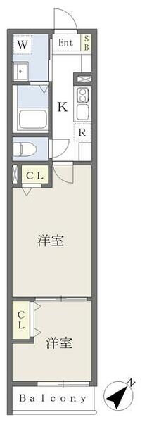 プティメゾン 103｜千葉県千葉市中央区宮崎町(賃貸アパート2K・1階・31.00㎡)の写真 その2