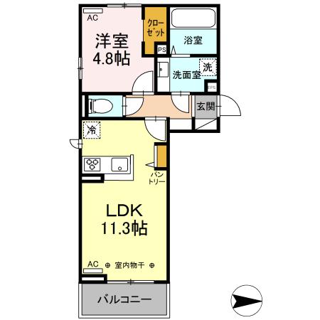 同じ建物の物件間取り写真 - ID:220002917654