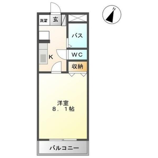 和歌山県和歌山市毛見(賃貸アパート1K・1階・24.75㎡)の写真 その2