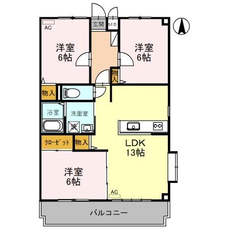 同じ建物の物件間取り写真 - ID:209005521598