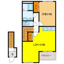 岐阜県羽島郡岐南町伏屋７丁目（賃貸アパート1LDK・2階・51.23㎡） その2