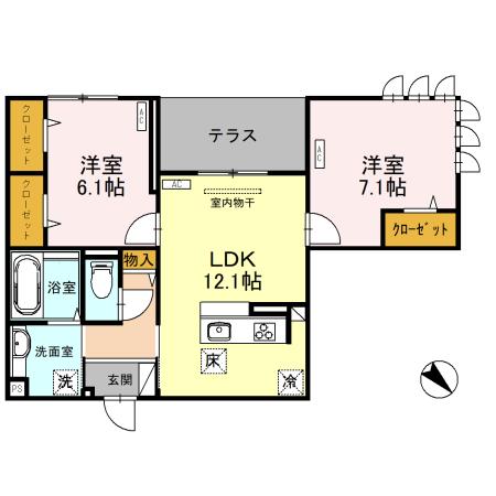 同じ建物の物件間取り写真 - ID:211047022864