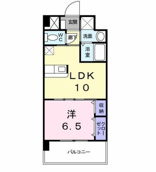 エヴァーグリーンＮ 402｜福岡県北九州市小倉北区東篠崎２丁目(賃貸マンション1LDK・4階・40.02㎡)の写真 その2