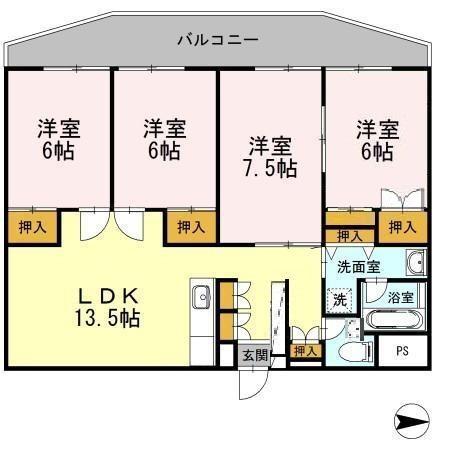 同じ建物の物件間取り写真 - ID:242001474478