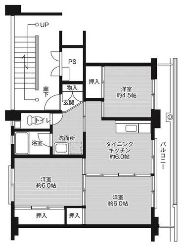 同じ建物の物件間取り写真 - ID:232003670539