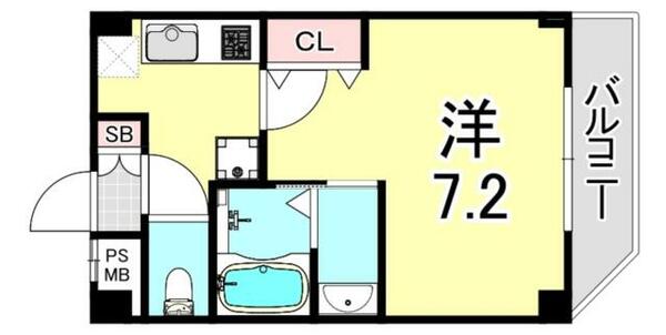 兵庫県尼崎市南塚口町７丁目(賃貸アパート1K・2階・24.00㎡)の写真 その2