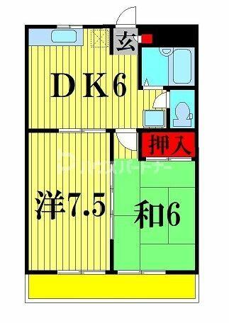 ランドフォレスト柏の葉ＩＩ 202｜千葉県柏市若柴(賃貸マンション2DK・2階・41.10㎡)の写真 その2