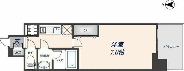 ソルテラス　ＯＳＡＫＡ　ＥＡＳＴ　ＧＡＴＥ 1206｜大阪府東大阪市中野南(賃貸マンション1K・12階・24.34㎡)の写真 その2