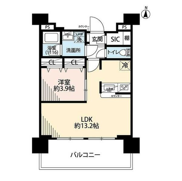 プレール・ドゥーク両国Ⅳ 1202｜東京都墨田区緑１丁目(賃貸マンション1LDK・12階・40.76㎡)の写真 その2