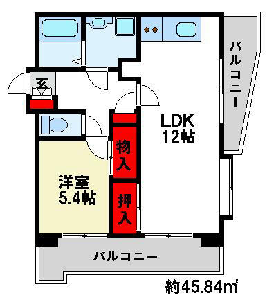 同じ建物の物件間取り写真 - ID:240027470050