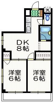 ドミールＫ 40A｜東京都世田谷区代田２丁目(賃貸マンション2DK・4階・42.78㎡)の写真 その2