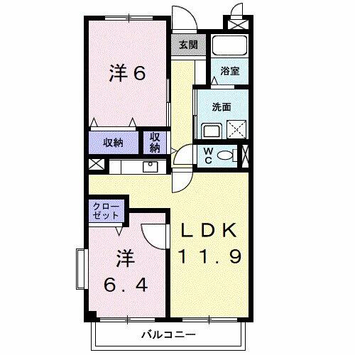 和歌山県和歌山市加納(賃貸マンション2LDK・3階・55.71㎡)の写真 その2