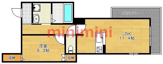 Ａｌｅｇｒｉａ高槻本町｜大阪府高槻市本町(賃貸マンション1LDK・3階・46.88㎡)の写真 その2