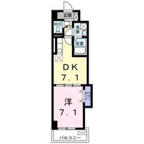 福岡県福岡市西区石丸４丁目（賃貸マンション1DK・4階・34.46㎡） その2