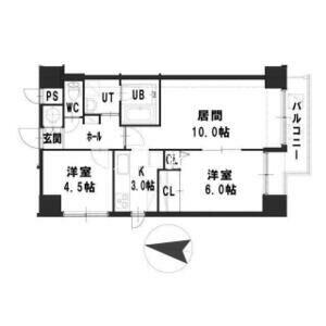 北海道札幌市東区北二十一条東２丁目(賃貸マンション2LDK・4階・55.54㎡)の写真 その2