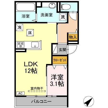 同じ建物の物件間取り写真 - ID:234021947548