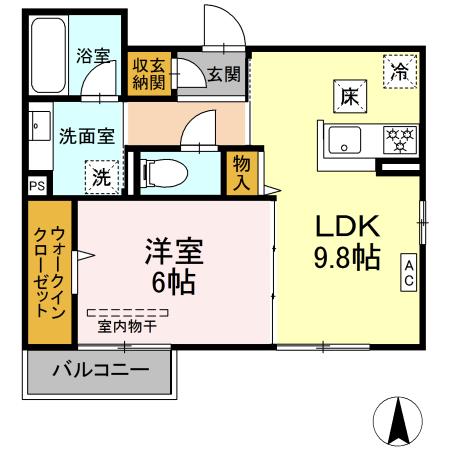 同じ建物の物件間取り写真 - ID:234021947599