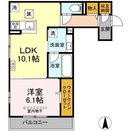 同じ建物の物件間取り写真 - ID:234021947584