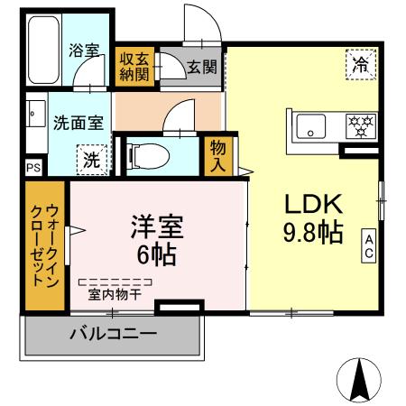 同じ建物の物件間取り写真 - ID:234023428531