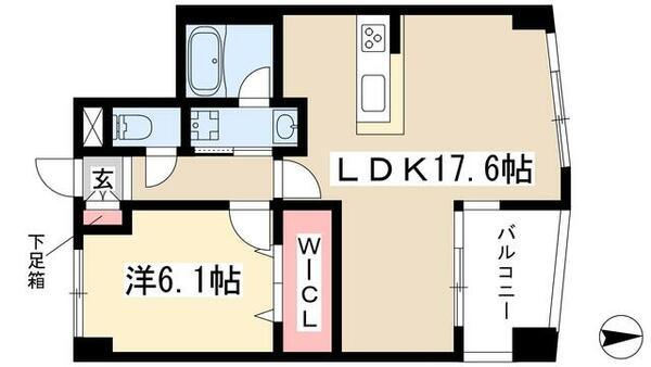 プロシード新瑞橋 509｜愛知県名古屋市瑞穂区瑞穂通８丁目(賃貸マンション1LDK・5階・53.37㎡)の写真 その2