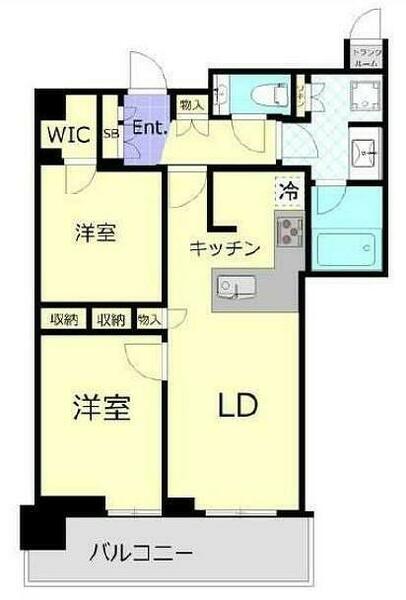 ザ・パークハウス晴海タワーズティアロレジデンス 809｜東京都中央区晴海２丁目(賃貸マンション2LDK・8階・61.25㎡)の写真 その1