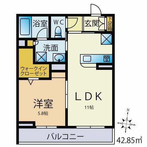 同じ建物の物件間取り写真 - ID:210002408589