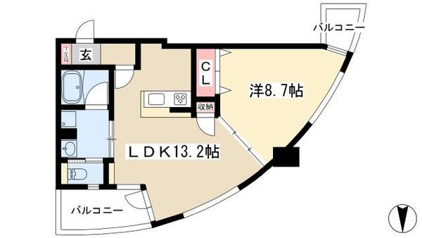 ドゥーエ上前津 0602｜愛知県名古屋市中区上前津１丁目(賃貸マンション1LDK・6階・49.63㎡)の写真 その2