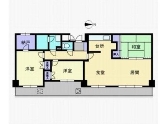 カサ・グランデ｜岡山県岡山市北区下石井２丁目(賃貸マンション3LDK・5階・81.97㎡)の写真 その2