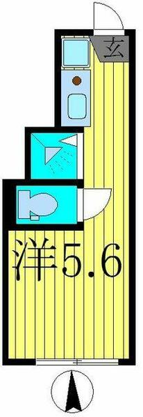 アペックス・堀切Ｖ 103｜東京都葛飾区小菅２丁目(賃貸アパート1R・1階・12.23㎡)の写真 その2