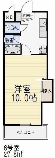 第２アイオーキャッスル 00806｜愛知県名古屋市北区平安１丁目(賃貸マンション1K・8階・27.80㎡)の写真 その2