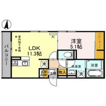 Ｄ－ＲＯＯＭ羅漢町 201 ｜ 群馬県高崎市羅漢町（賃貸アパート1LDK・2階・41.98㎡） その2