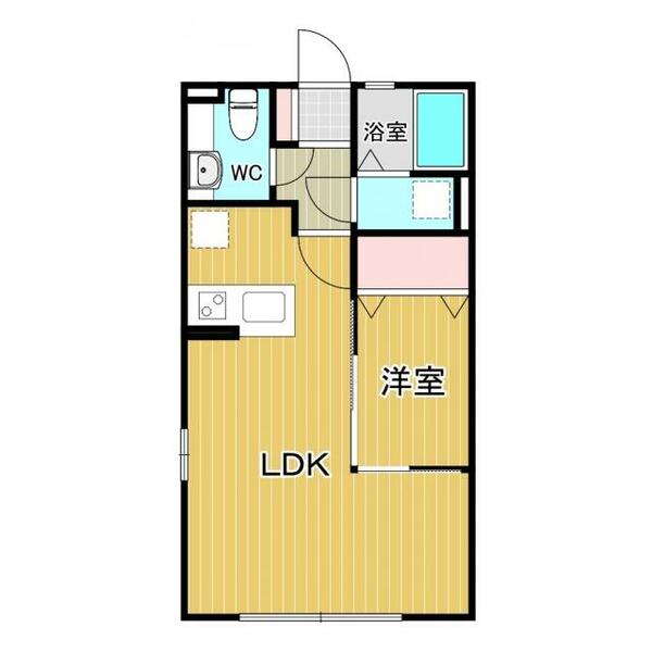 ＬＥＴＯＩＴ　ＪＸ 101｜宮城県仙台市宮城野区福室１丁目(賃貸アパート1LDK・1階・40.61㎡)の写真 その2