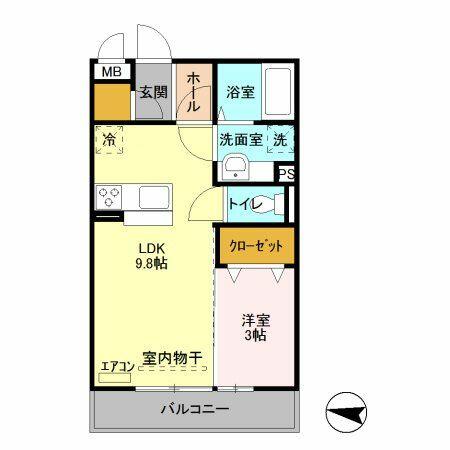 同じ建物の物件間取り写真 - ID:211046393965