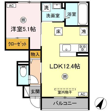 同じ建物の物件間取り写真 - ID:231504451702