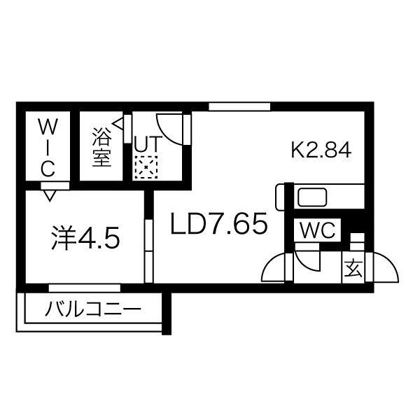 北海道札幌市厚別区厚別中央三条１丁目(賃貸マンション1LDK・4階・34.40㎡)の写真 その2