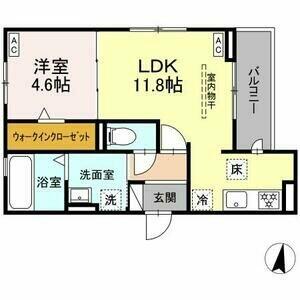 プレタクチュール中根町 103｜愛知県名古屋市瑞穂区中根町１丁目(賃貸アパート1LDK・1階・41.30㎡)の写真 その2