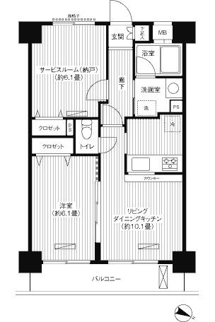 同じ建物の物件間取り写真 - ID:213103425333