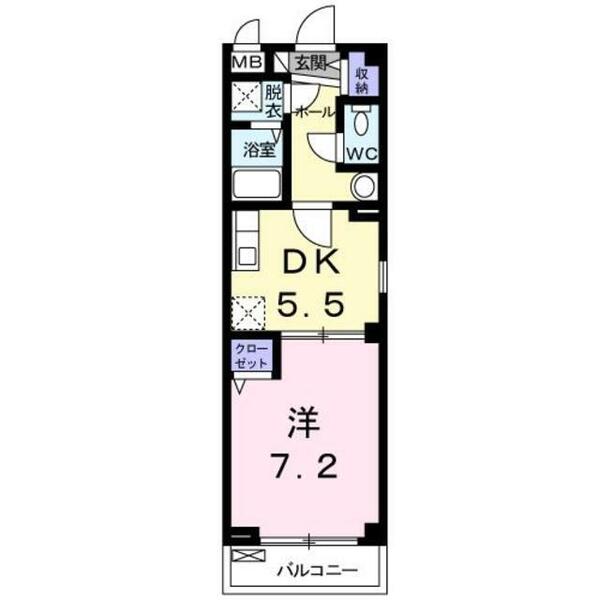 アンジュ　ヴィラ 201｜福岡県北九州市八幡西区町上津役東２丁目(賃貸アパート1DK・2階・30.30㎡)の写真 その2