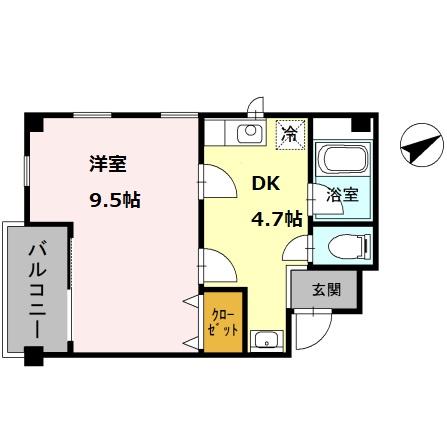 ベル　エ・ポック 2-D｜大阪府堺市中区深井水池町(賃貸マンション1DK・2階・34.30㎡)の写真 その2