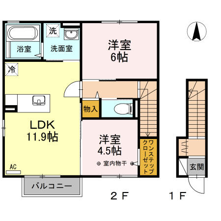 同じ建物の物件間取り写真 - ID:207001144974