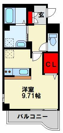 ボニート到津 407｜福岡県北九州市小倉北区下到津１丁目(賃貸マンション1K・4階・29.84㎡)の写真 その2