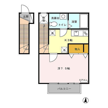 同じ建物の物件間取り写真 - ID:205000469485