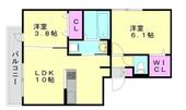 糟屋郡篠栗町津波黒１丁目 3階建 築8年のイメージ