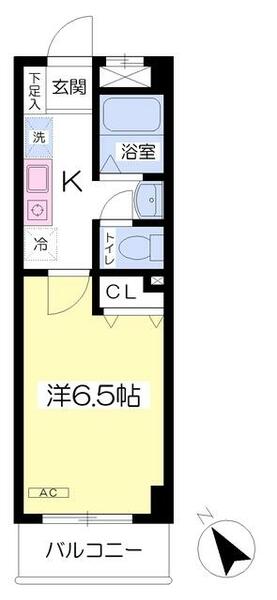 オータムスクウェアヴィレッジ S303｜東京都八王子市左入町(賃貸マンション1K・3階・21.33㎡)の写真 その2